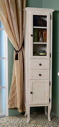 Sapho Retro Vysoká skriňa 40x170x36 cm, stará biela - pravá 1665 - galéria #1
