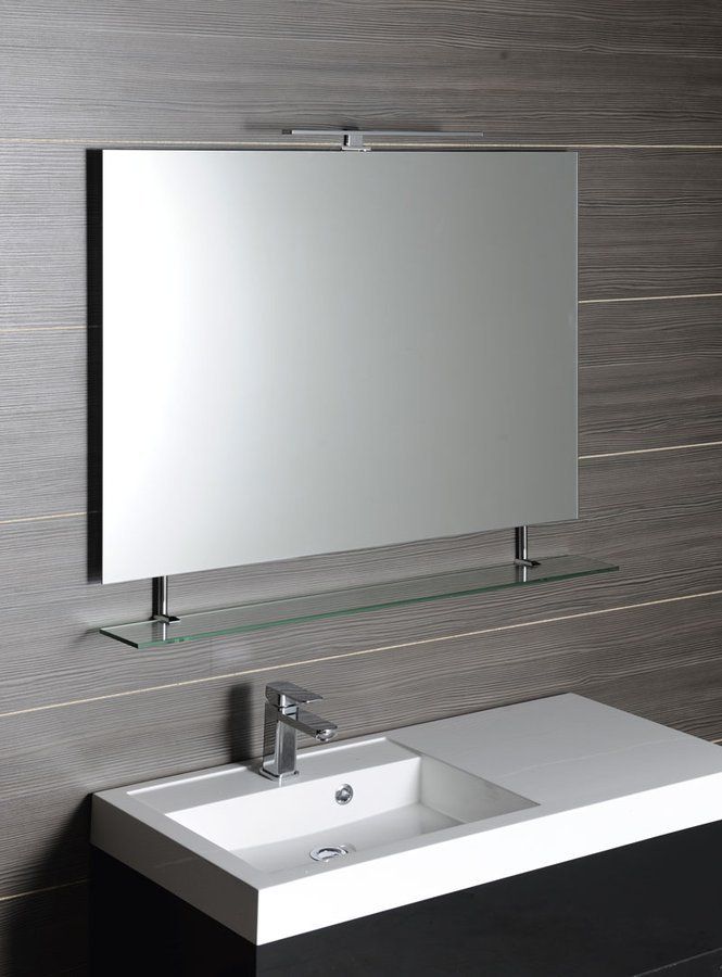 Sapho Wega Zrkadlo 100x80 cm s policou 60092 - galéria #1