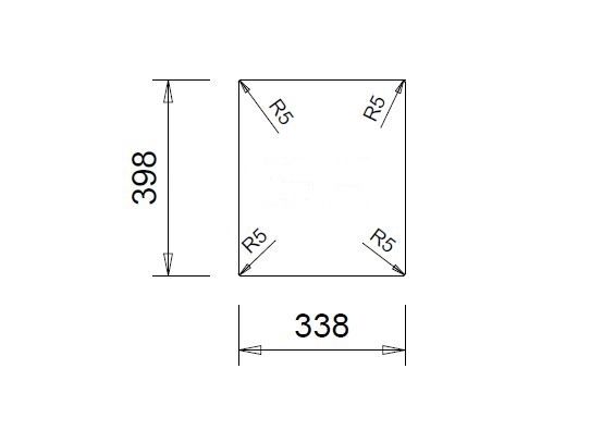Sinks Cube 410 Granitový drez bez odkvapkávača, 41x50 cm, čierny, TLCU41050030 - galéria #3