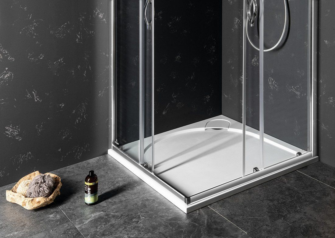 Gelco G5 Larca Sprchová vanička G5, 900x900 mm, mramor, biela PL009 - galéria #1