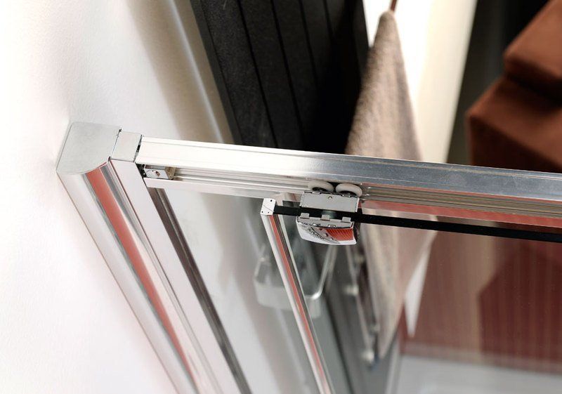Polysan Lucis Line Sprchové dvere 100 cm, chróm/čierne sklo, DL1015 - galéria #2
