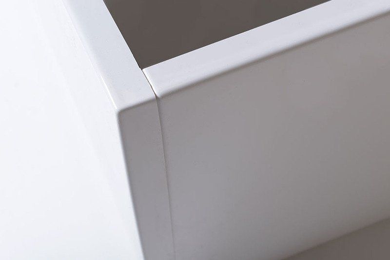 Čelný panel Polysan Plain 120, pravý, 1200x590 mm, biely 72732 - galéria #1