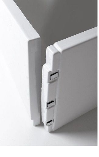 Polysan Plain Panel predný 130, pravý, 1300x590 mm, biely 72741 - galéria #2