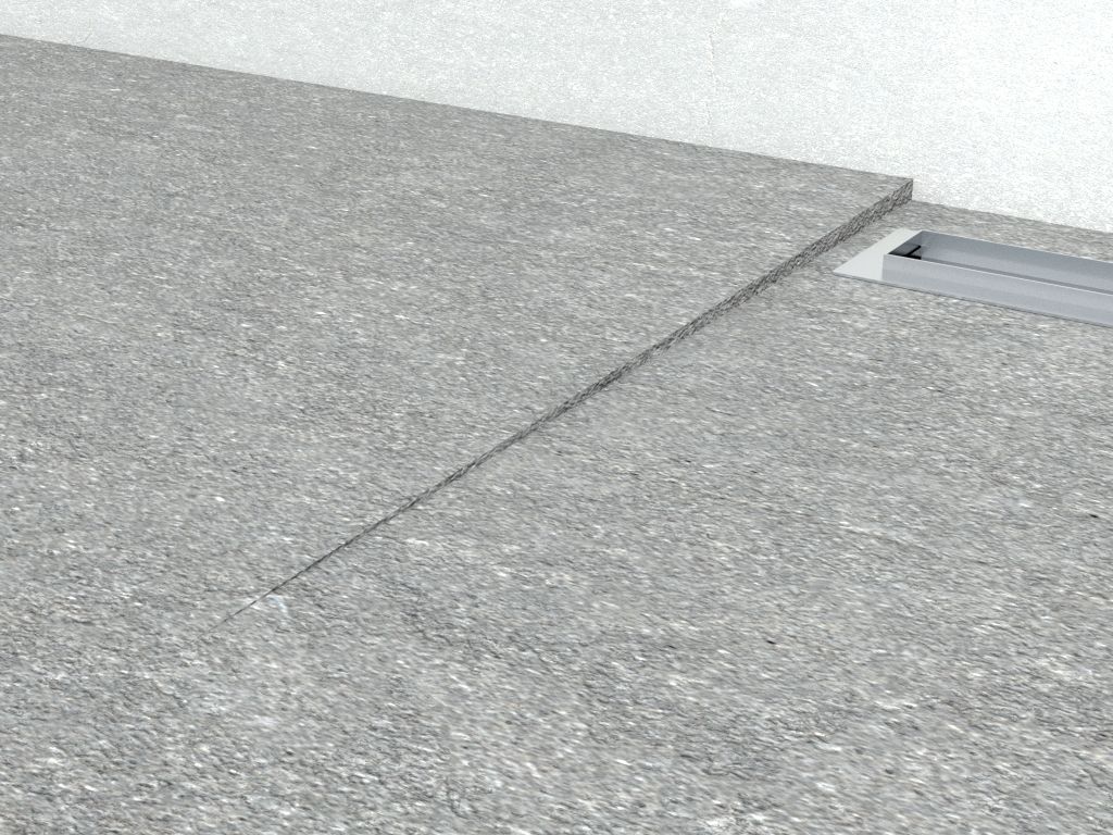 Odtoková lišta pre sprchový kút chemická nerezová oceľ 12,5/2000 vľavo - galéria #1