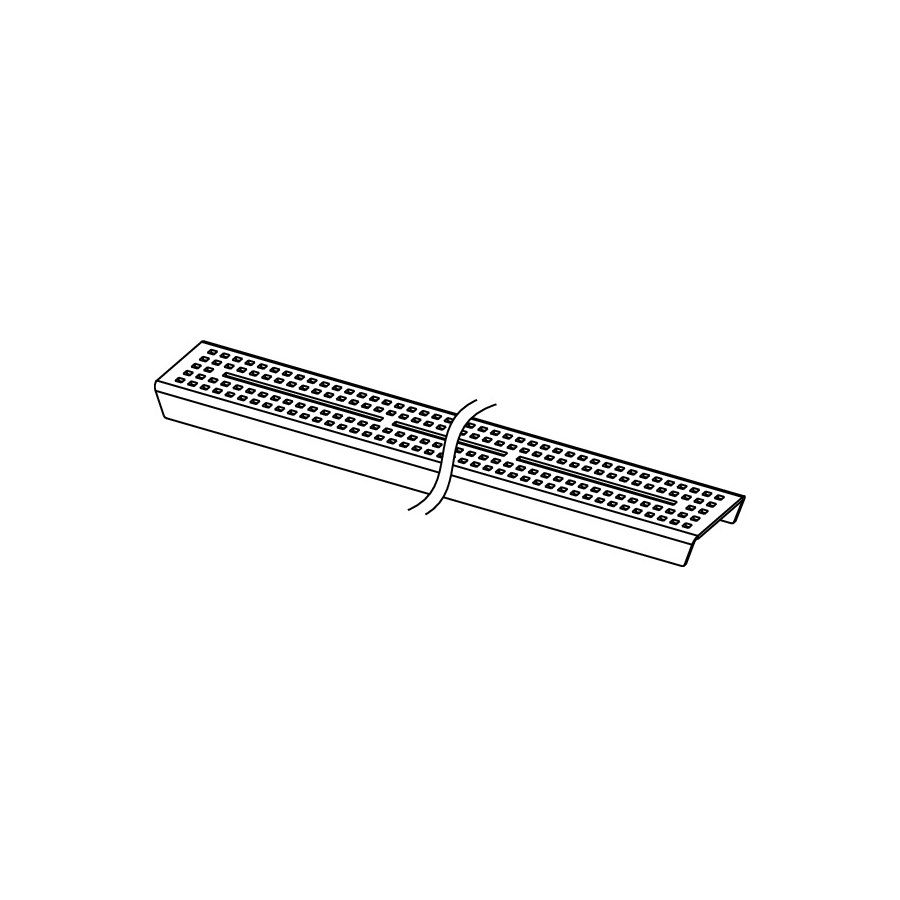 Mriežka Tece Drainline 80 cm, brúsená nerezová oceľ, štvorcová 600851 - galéria #1