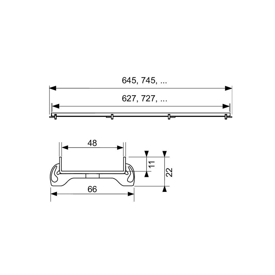 Mriežka Tece Drainline 80 cm, rovná 600870 - galéria #2