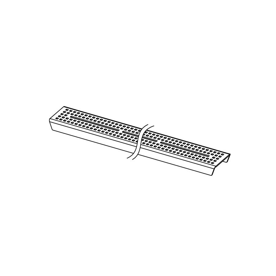 Mriežka Tece Drainline 100 cm, brúsená nerezová oceľ, štvorcová 601051 - galéria #1