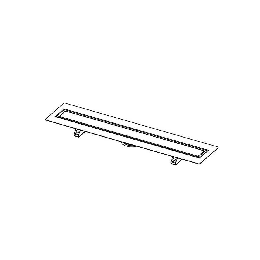 Odtokový žľab Tece Drainline 73,5 cm s golierom, 650700 - galéria #1