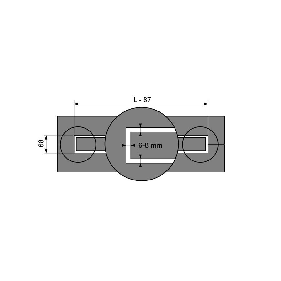 Žľab Tece Drainline 103,5 cm s golierom, 651000 - galéria #2