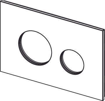 Tece Loop Button cover modré sklo 9240615 - galéria #1
