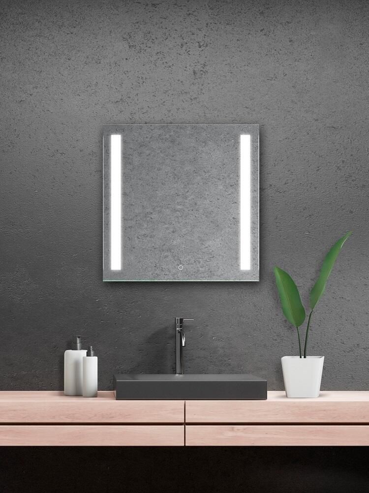 Amirro Lumina Zrkadlo 70x70 cm s LED svetlom, dotykový senzor, 901-480 - galéria #1