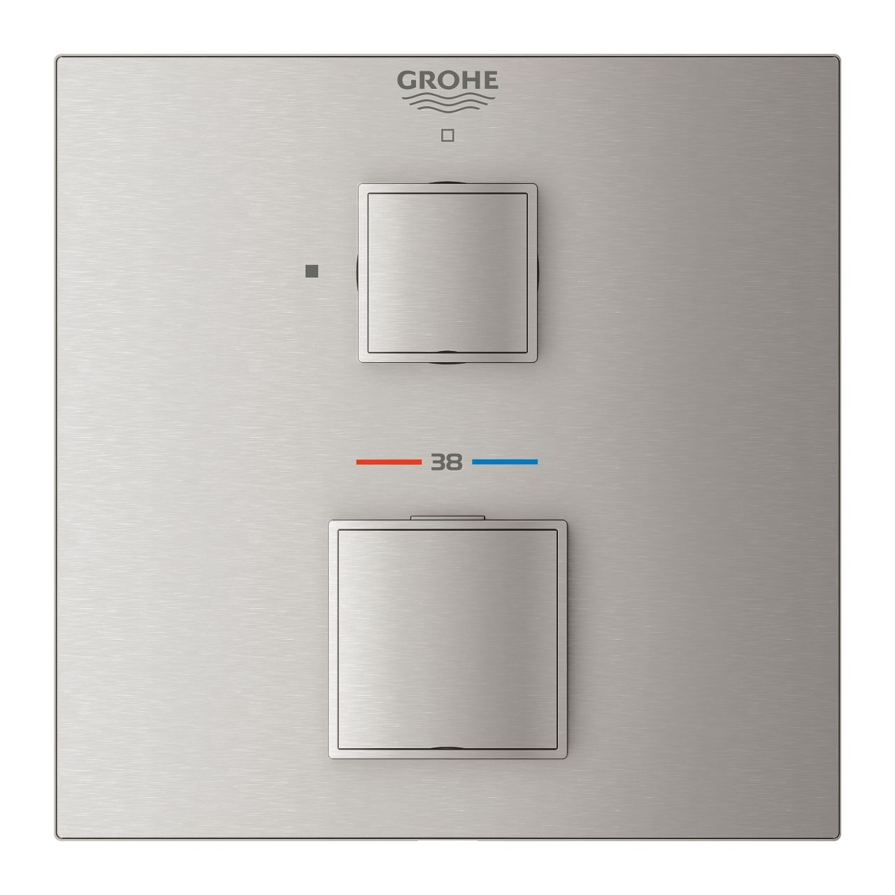 Grohe Grohtherm Cube Termostatická podomietková sprchová batéria, supersteel 24153DC0 - galéria #2