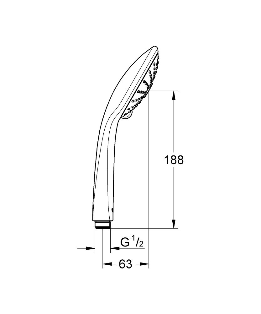 Grohe Vitalio Joy Ručná sprcha 110, 3 trysky, chróm 27319000 - galéria #1