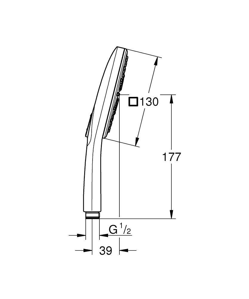 Grohe Vitalio SmartActive Ručná sprcha 130, 3 trysky, chróm 26595000 - galéria #3