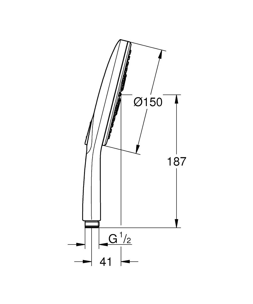 Grohe Vitalio SmartActive Ručná sprcha 150, 3 trysky, chróm 26597000 - galéria #3