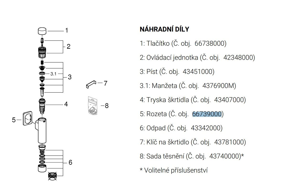 Rozeta Grohe 66739000 - galéria #1