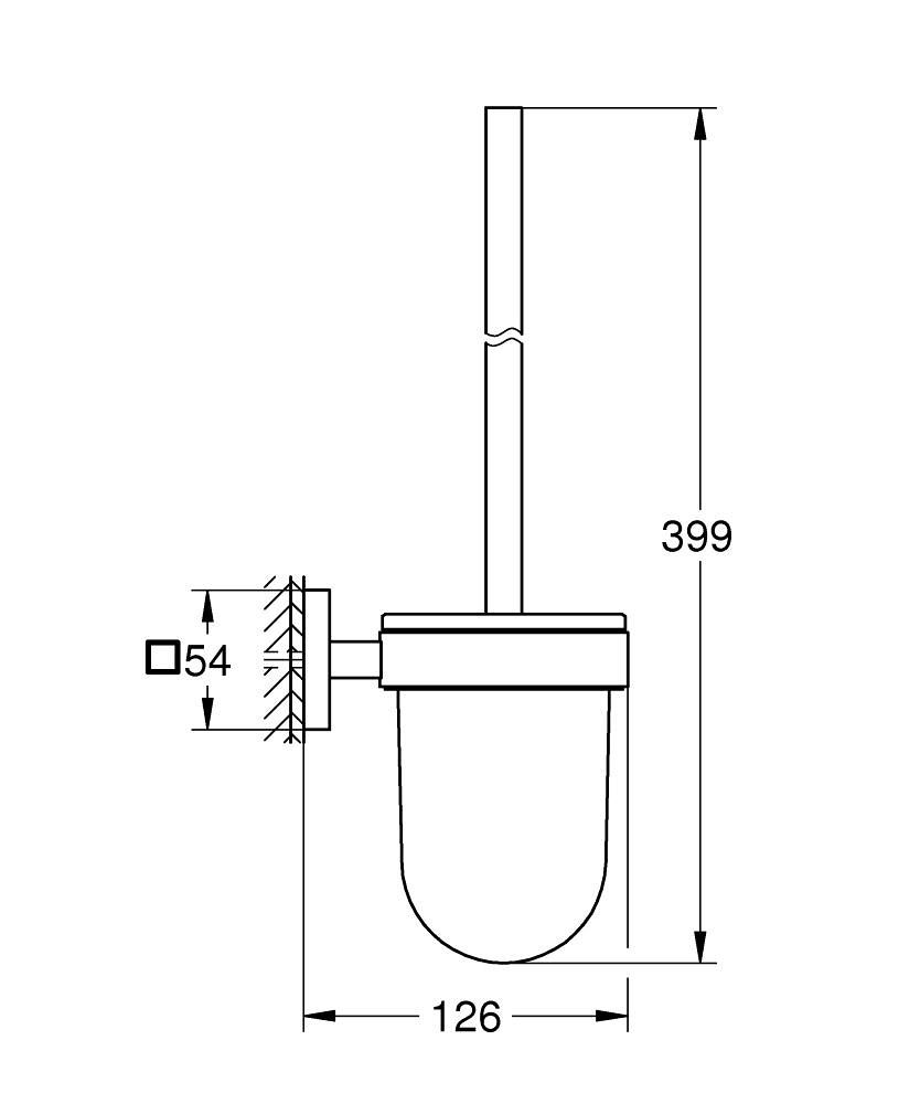 WC kefa Grohe Start Cube, chróm 40977000 - galéria #2