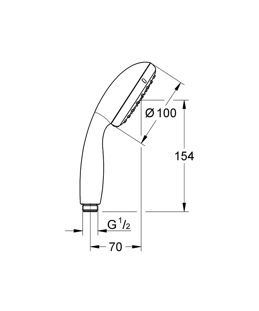 Ručná sprcha Grohe Vitalio Start Eco 2-polohová, čierna matná 279462430 - galéria #3