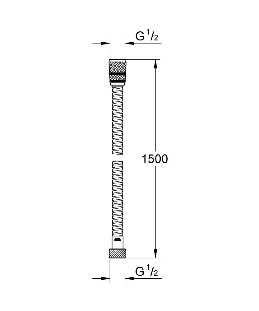 Grohe Vitalioflex Metal Long-Life Sprchová hadica 150 cm, chróm 22101000 - galéria #1