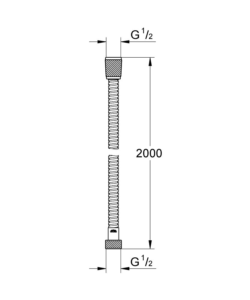 Grohe Vitalioflex Metal Sprchová hadica 200 cm, chróm 22107000 - galéria #1