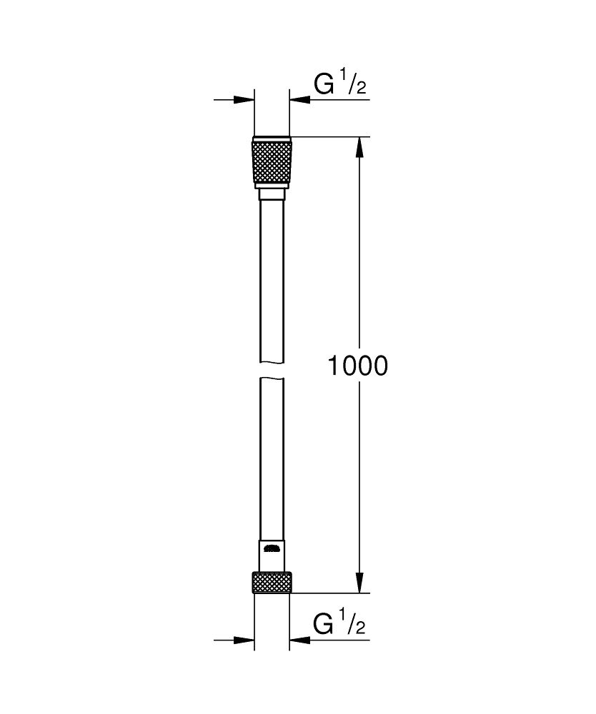Grohe Vitalioflex Silver Long-Life Sprchová hadica 100 cm, chróm 22111000 - galéria #1