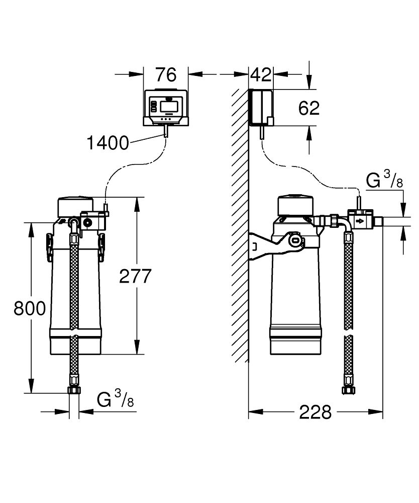 Modrá štartovacia súprava Grohe s filtráciou Ultrasafe, 40876000 - galéria #1