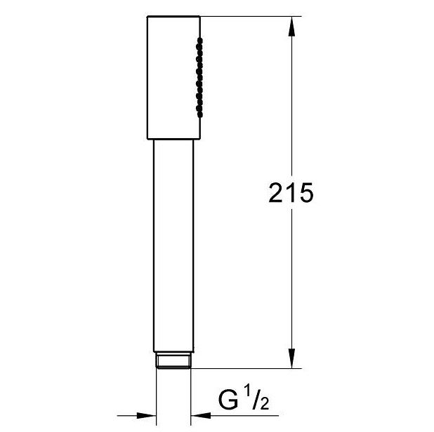 Ručná sprcha Grohe Rainshower Aqua 1jet, Supersteel 26866DC0 - galéria #3