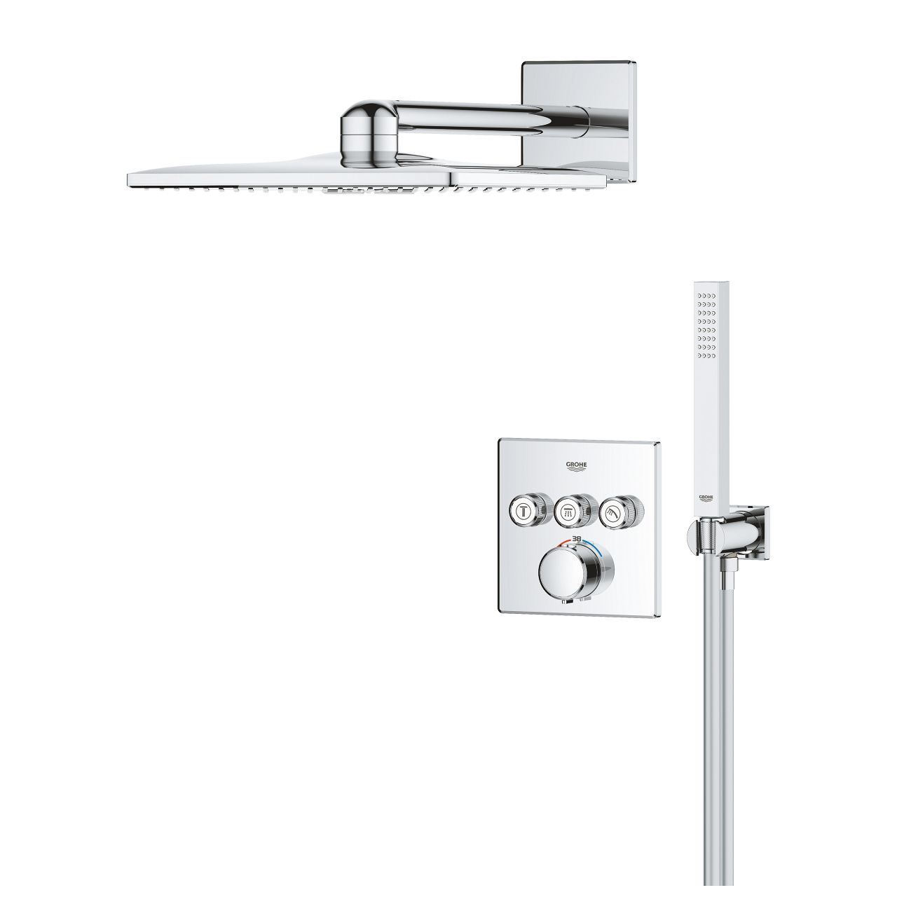 Podomietkový systém Grohe Precision SmartControl s termostatickou batériou, chróm 34875000 - galéria #1