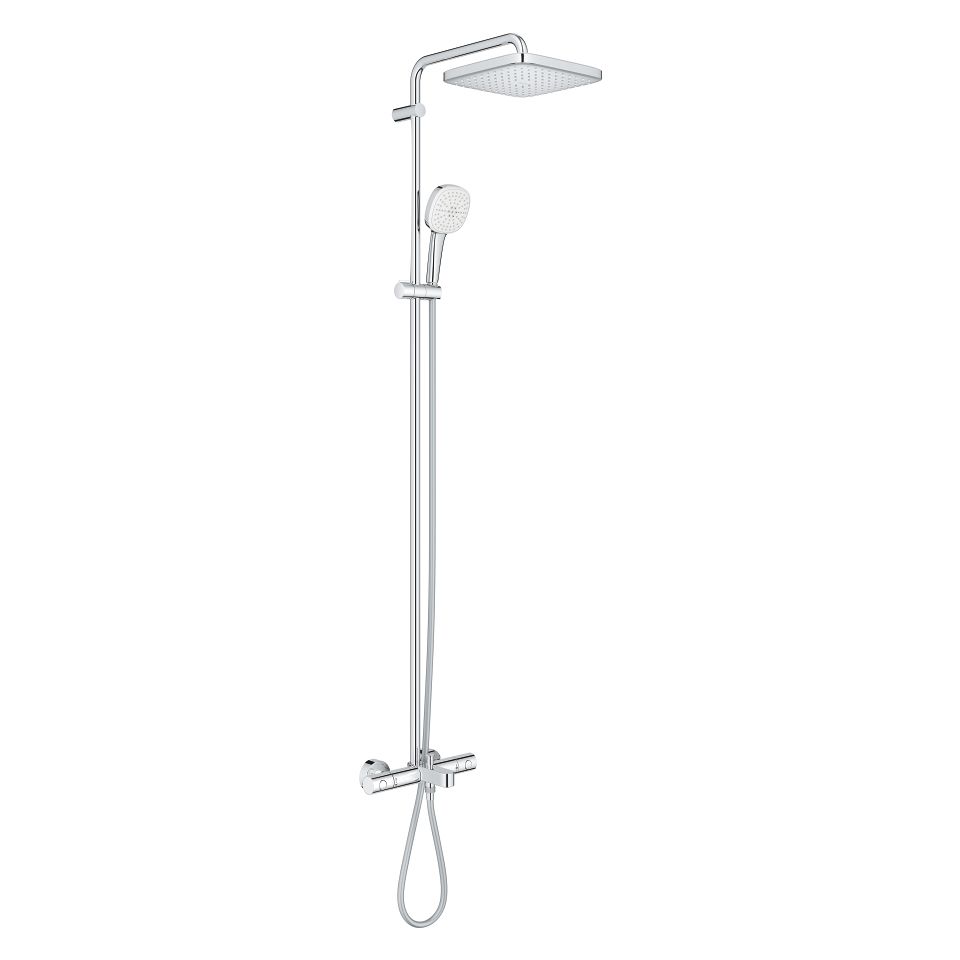 Sprchový systém Grohe Profi Tempesta 250 Cube s nástenným vaňovým termostatom, chróm 26691001 - galéria #4