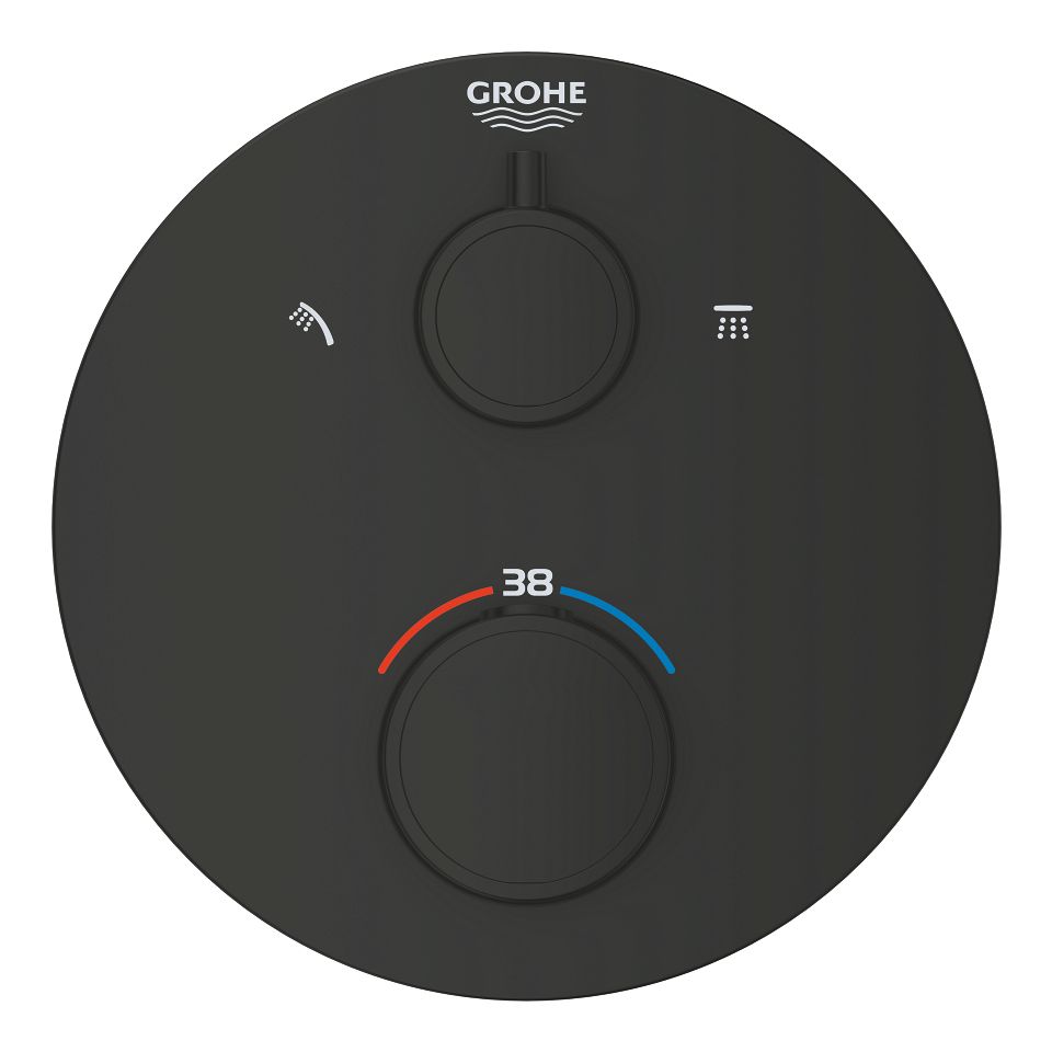 Dvojcestná termostatická batéria Grohe Profi Grohtherm, čierna matná 1022082430 - galéria #3