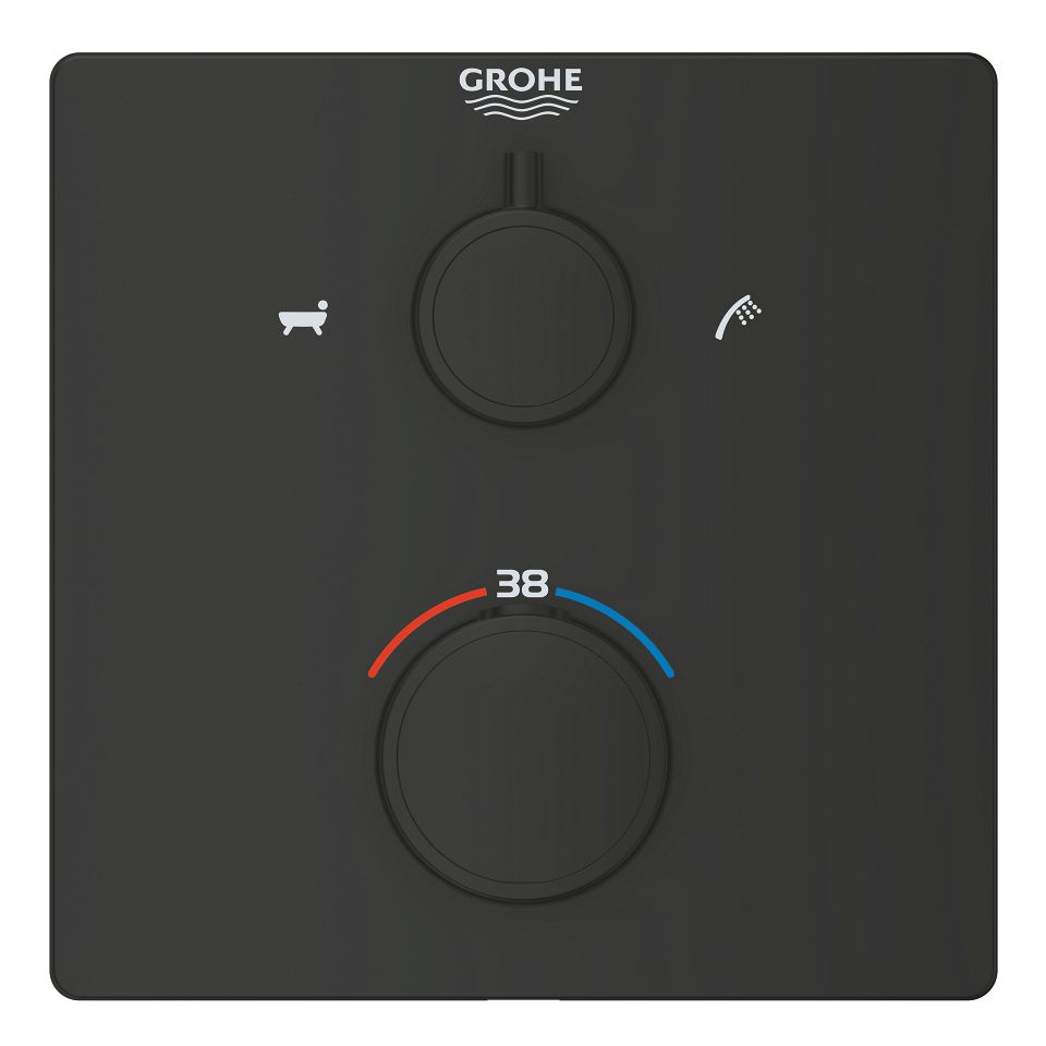 Dvojcestná termostatická batéria Grohe Profi Grohtherm, čierna matná 1022112430 - galéria #4