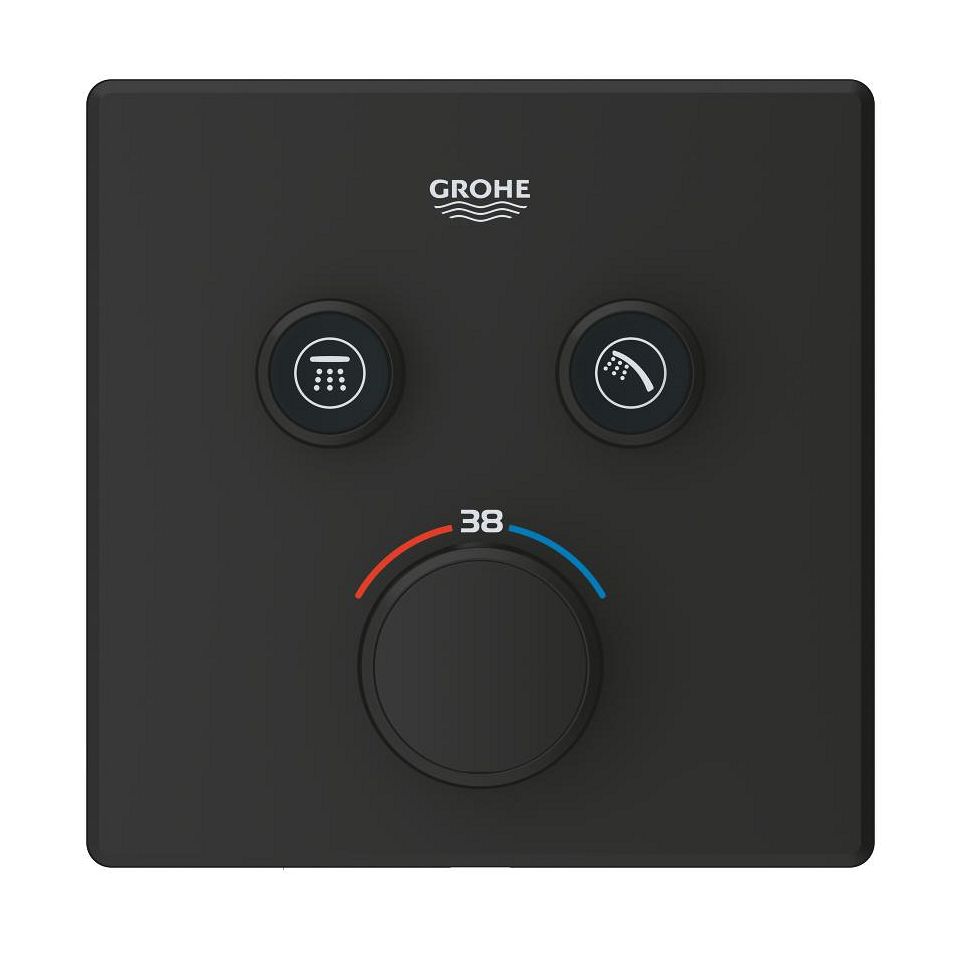 Grohe Profi Smartcontrol Termostatická batéria s dvojcestným fantómom čierna 102166KF00 - galéria #3