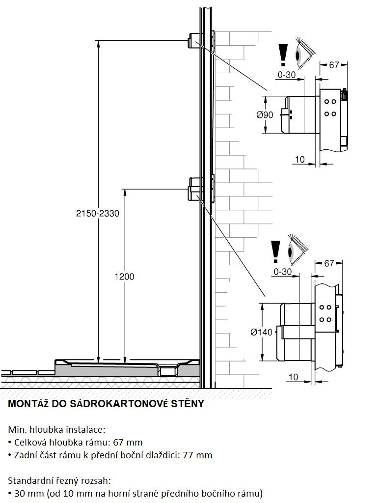 Grohe Profi Rapido Rám na inštaláciu skrytého sprchového systému, 1 prúd, 1039939990 - galéria #5