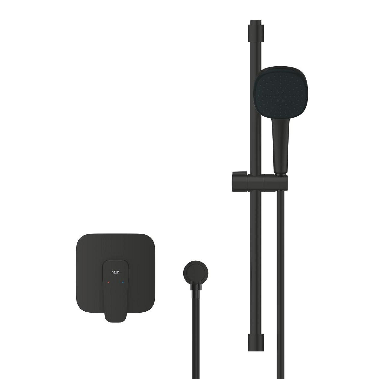Grohe Profi Cubeo Sprchová batéria + sprchový set s výstupom, matná čierna 1053352430 - galéria #1