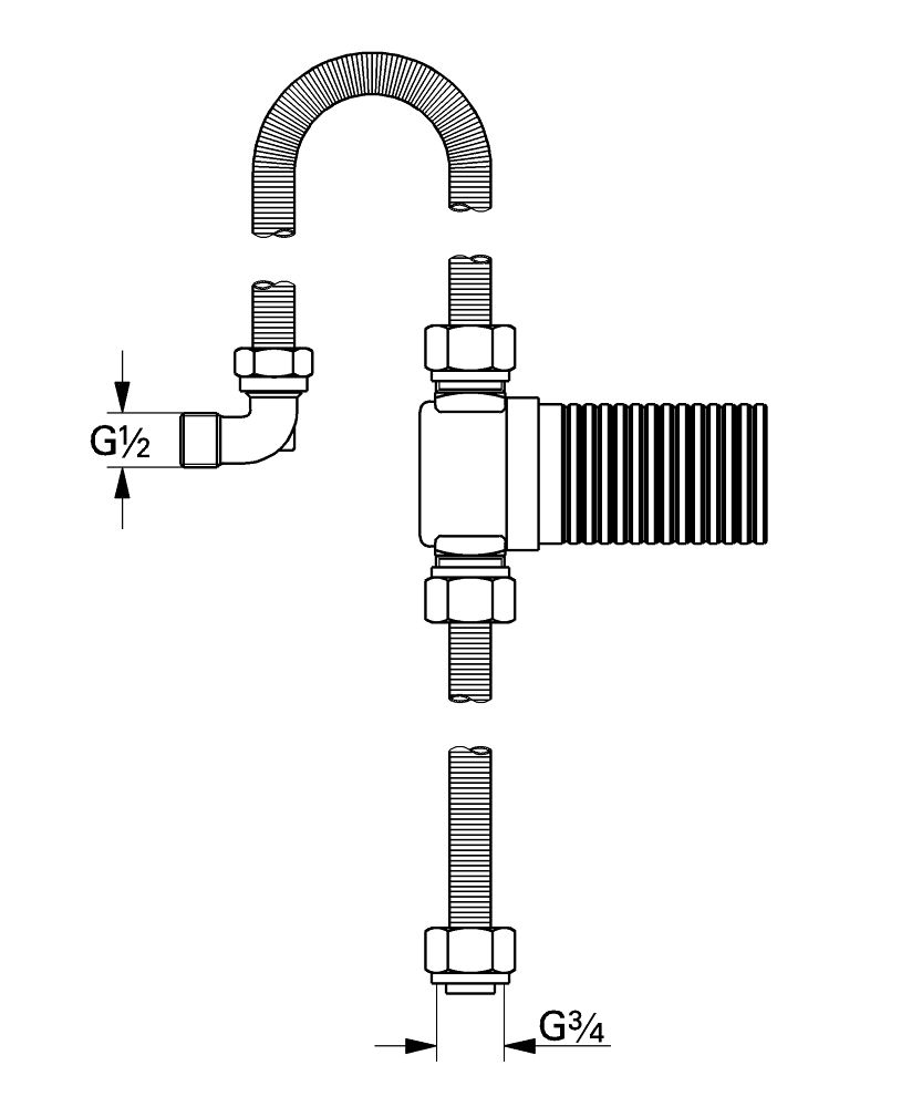 Grohe Talentofill Připojovací souprava 28995000 - galéria #1