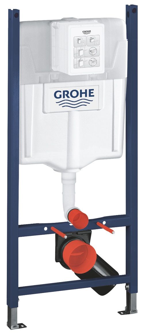 Grohe Set modulu do sadrokartónu, EBS WC Diana New, WC doska a splachovacie tlačidlo, chróm - galéria #1
