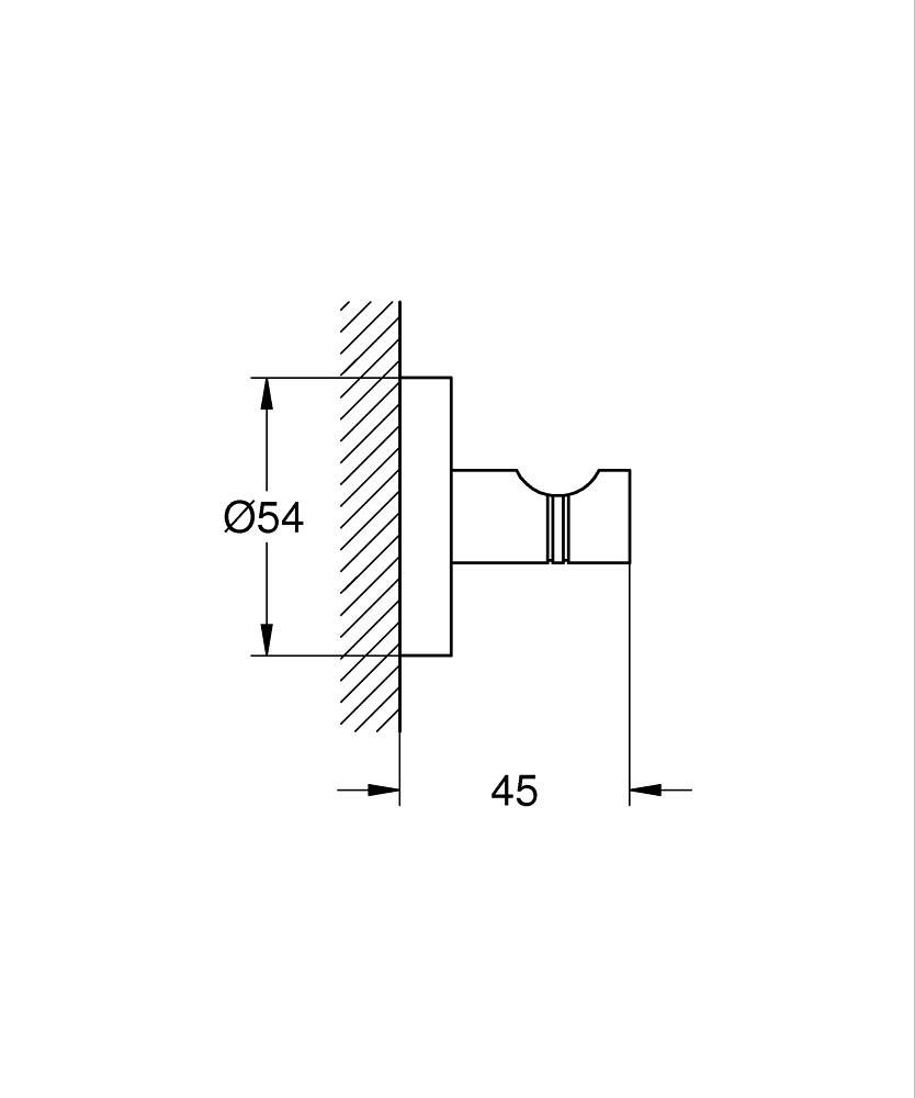 Grohe Start Vešiak, kartáčovaný Hard Graphite 41173AL0 - galéria #1