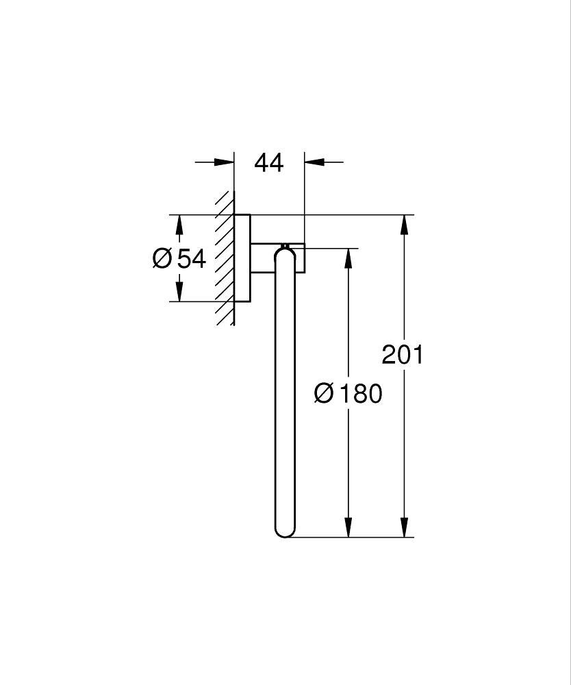 Grohe Start Držiak na uteráky, kruhový, kartáčovaný Cool Sunrise 41174GN0 - galéria #1