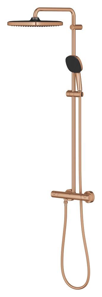 Grohe Vitalio Comfort Sprchový systém s termostatickou baterií, kartáčovaný Warm Sunset 26696DL1 - galéria #2