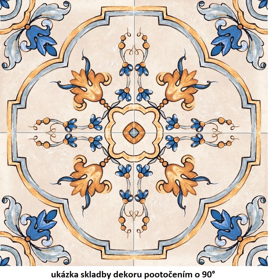 EBS Tuscany dekor 20,3x20,3 giotto 2 mat - galéria #1