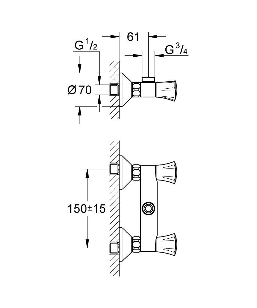Grohe Costa L sprchová batéria, chróm 26009001 - galéria #1