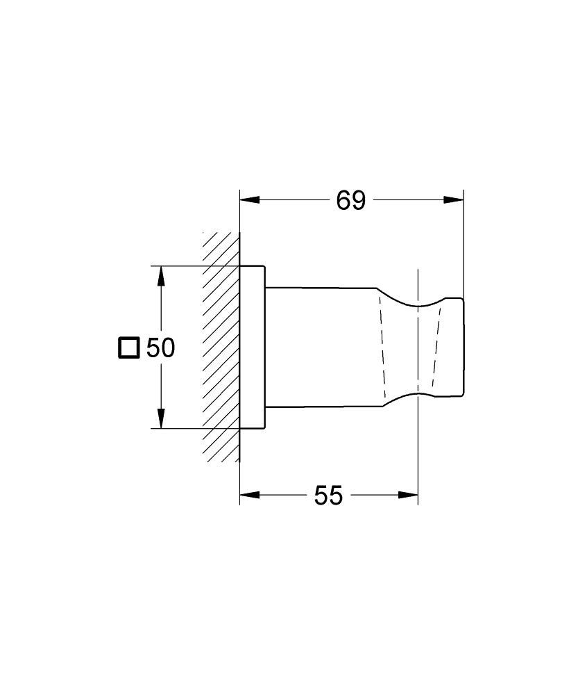 Nástenný držiak sprchy Grohe Rainshower 27075LS0 - galéria #1