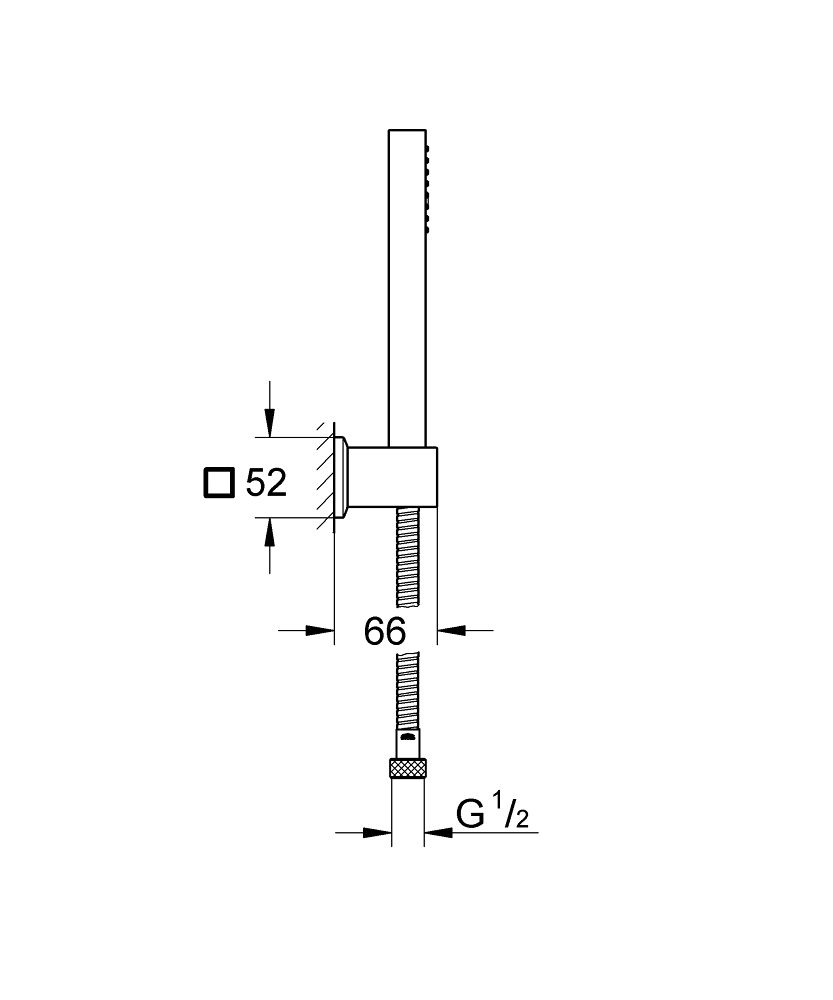 Súprava tyčiniek Grohe Euphoria Cube+, 1 tryska 27889000 - galéria #1