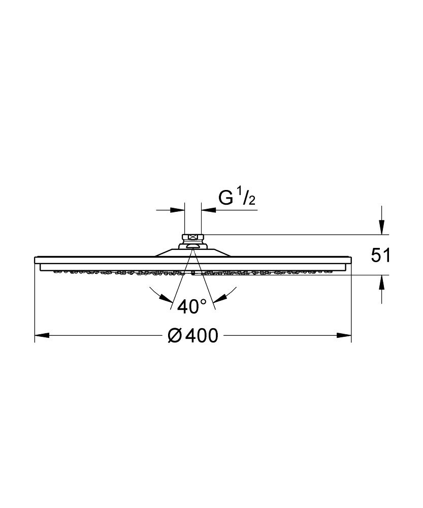 Kovová sprchová hlavica Grohe Rainshower Cosmopolitan G28778000 - galéria #1