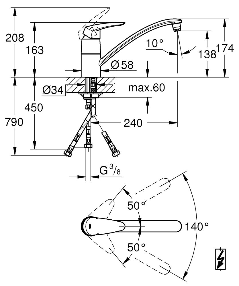 Drezová batéria Grohe Eurodisc 33771001 - galéria #1