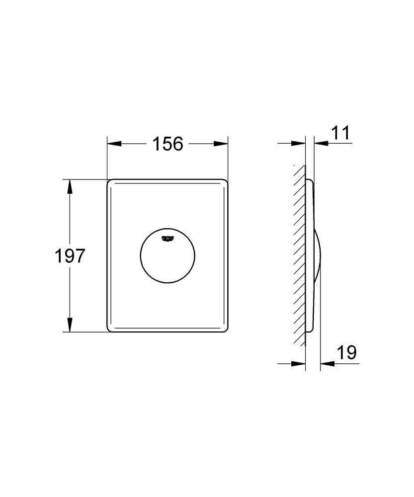 Grohe Skate Flush Button 37547000 - galéria #1