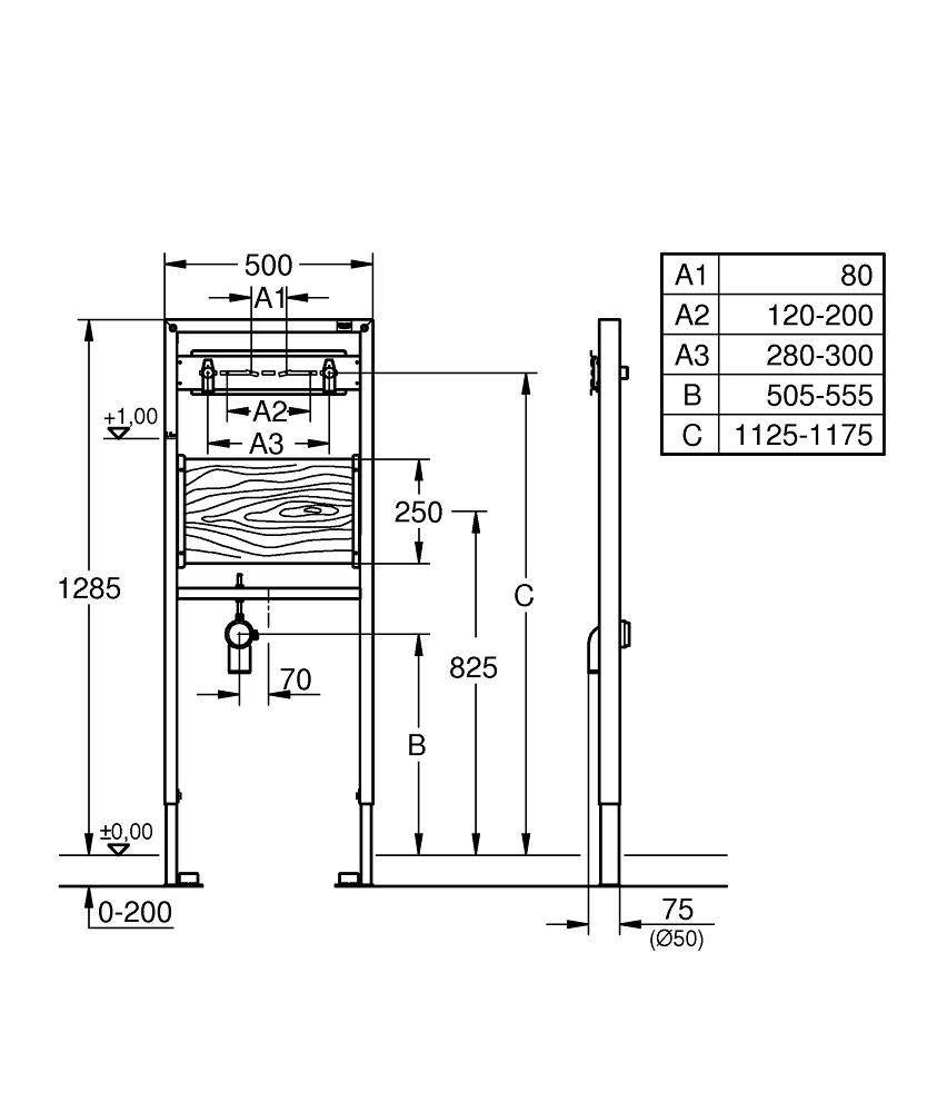 Grohe Rapid SL pre drez 38544000 - galéria #1