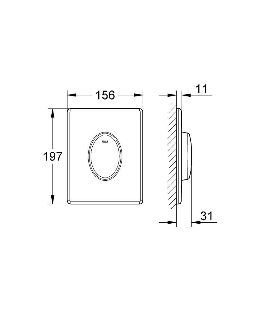 Grohe Skate Air Control Button 38564SH0 - galéria #1