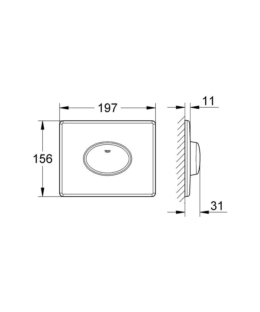 Grohe Skate Air Control Button 38565SH0 - galéria #1