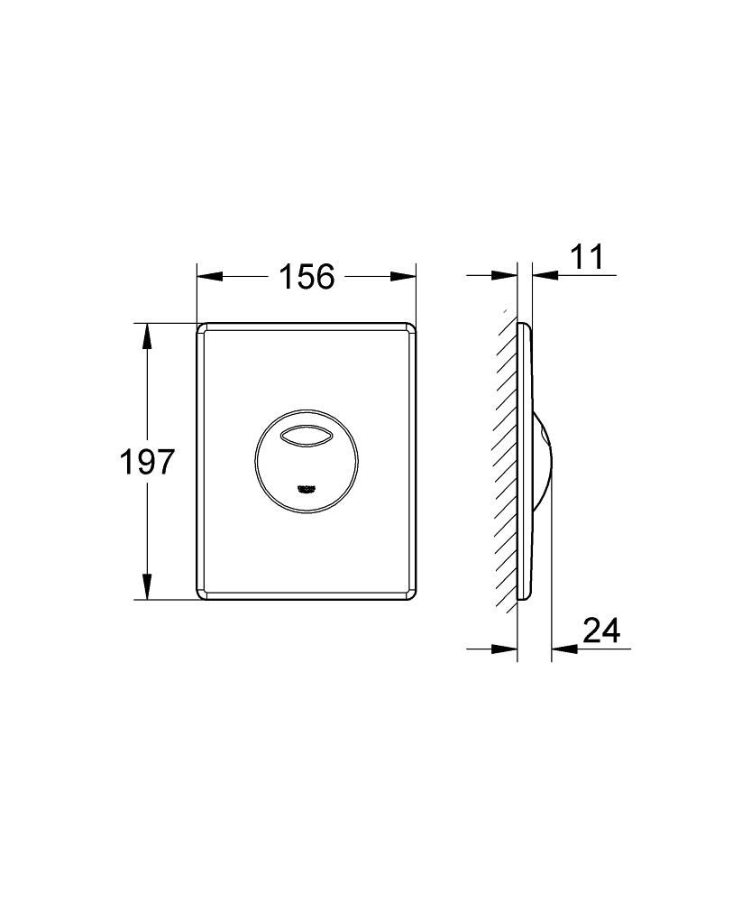 Grohe Skate Flush Button 38862000 - galéria #1